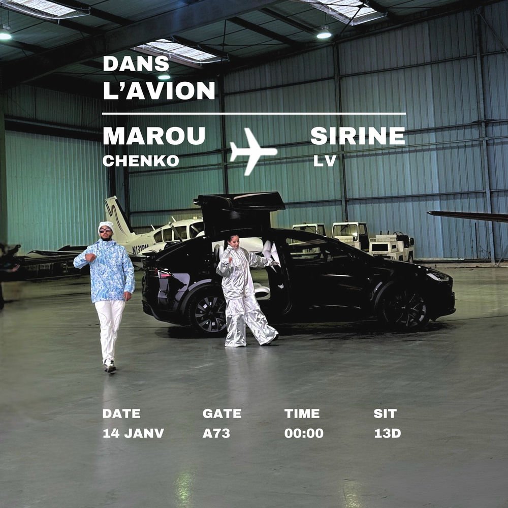 Dans l'avion